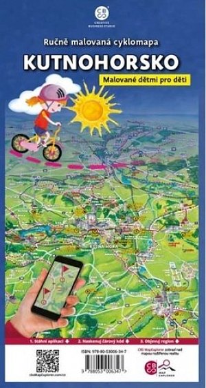 Kutnohorsko dětem - Ručně malovaná cyklomapa