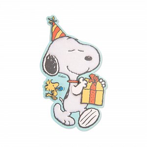 Luxusní přání - Snoopy s dárkem