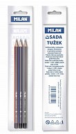 Grafitová tužka MILAN - sada 3 ks (2B, HB, H)
