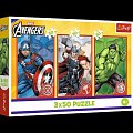 Puzzle Marvel Avengers Tvůj hrdina 3x50 dílků
