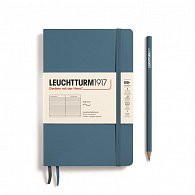 Leuchtturm1917 Zápisník Stone Blue Softcover B6+ linkovaný