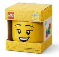 LEGO úložná hlava (velikost L) - šťastná dívka