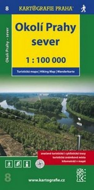 1:100T ( 8)-Okolí Prahy-sever (turistická mapa)