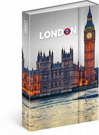 Diář 2018 - Londýn, týdenní magnetický, 10,5 x 15,8 cm