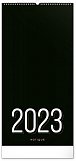 Kalendář 2023 nástěnný: Plánovací Černý, 21 × 42 cm