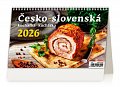 Kalendář 2026 - Česko-slovenská kuchařka/kuchárka - stolní