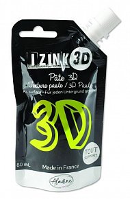 Reliéfní pasta 3D IZINK - bamboo, zářivě zelená, 80 ml
