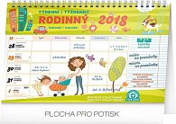 Kalendář 2018 - Rodinný plánovací s háčkem 2018, týdenní, 30 x 21 cm