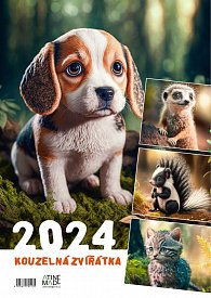 Kalendář 2024 Kouzelná zvířátka, nástěnný, 297 x 420 mm