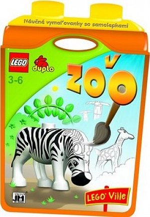 Náučné vymaľovánky so samolepkami V ZOO LEGO