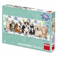 Puzzle Psi a kočky 150 dílků