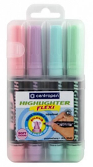 Centropen Zvýrazňovač 8542 flexi soft (4 ks)