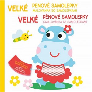 Velké pěnové samolepky - Hroch