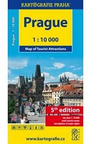 Prague 1:10T Map of Tourist Attractions