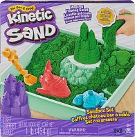 Kinetic sand krabice tekutého písku s podložkou zelená