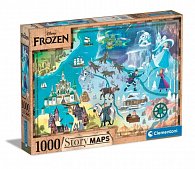 Puzzle Disney Mapa Frozen 1000 dílků