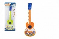 Ukulele/kytara Zvířátka a jejich kapela 40cm s trsátkem plastová (2 barvy)