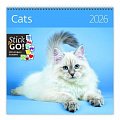 Kalendář 2026 - Cats - se samolepkami