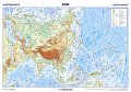 Asie - reliéf a povrch, školní nástěnná 1:13 000 000