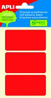 APLI samolepicí etikety, 34 x 67 mm, červené