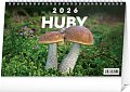NOTIQUE Stolový kalendár Huby 2026, 23,1 x 14,5 cm