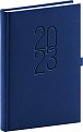 Diář 2023: Vivella Classic - modrý, denní, 15 × 21 cm