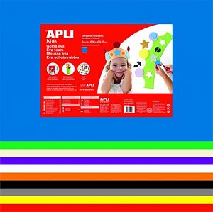 APLI pěnovka 400 x 600 mm - mix barev 10 ks