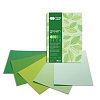 Blok s barevnými papíry A4 Deco 170 g - zelené odstíny