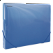 DONAU box na spisy s gumičkou, A4/30 mm, PP, modrý