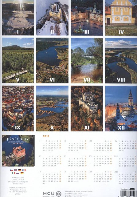 Náhled Kalendář nástěnný 2018 - Jižní Čechy/střední formát