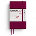 Daily Planner 2026 Pocket (A6) Port Red