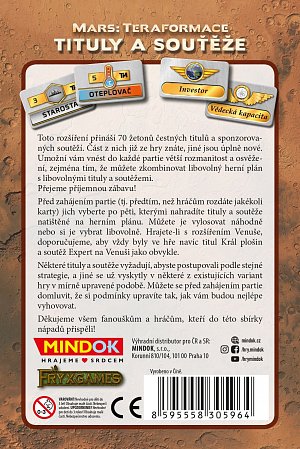Mars: Teraformace - Tituly a soutěže (rozšíření 8)