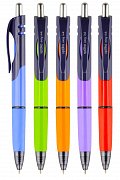 Spoko Triangle kuličkové pero, Easy Ink, modrá náplň, displej, mix barev - 40ks