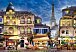 Wooden City Puzzle Snídaně v Paříži 2v1, dřevěné, 300 dílků