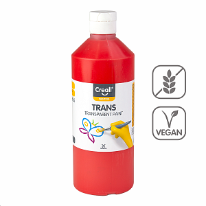 Creall transparentní barva Trans, 500 ml, červená