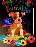 Zvířátka - Úžasná škrábací knížka a omalovánky