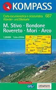 M.Stivo,Bondone,Rovereto,Mori,Arco 687 / 1:25T NKOM