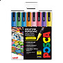 Posca sada popisovačů PC-3M, 0,9 - 1,3 mm, třpytivé barvy (8 ks)