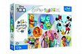 Trefl Puzzle Super Shape XL Disneyho barevný svět 160 dílků