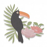 SIZZIX Thinlist vyřezávací kovové šablony - tropický pták