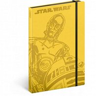 Notes - Star Wars/Droids, linkovaný, 13 x 21 cm