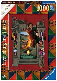 Ravensburger Puzzle Harry Potter - Na létajícím koštěti 1000 dílků