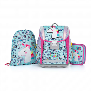 Oxybag školní set 3 dílný premium light - Unicorn Iconic