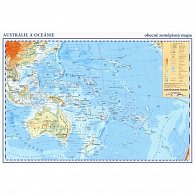 Austrálie, Oceánie - příruční obecně zeměpisná mapa A3/1:42 mil.