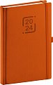 Diář 2024: Catanella - oranžový, denní, 15 × 21 cm