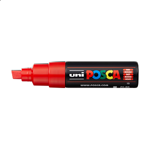 Posca popisovač PC-8K, 8 mm, červená (15)