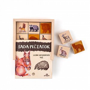Pečiatky 9 kusov - Lesné zvieratká SK