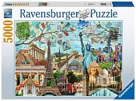 Ravensburger Puzzle Koláž velkoměsta 5000 dílků