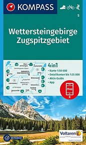 Wettersteingebirge - Zugspitzgebiet 1:50 000 / turistická mapa KOMPASS 5