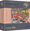 Trefl Wood Craft Origin Puzzle Santovi malí pomocníci 1000 dílků - dřevěné